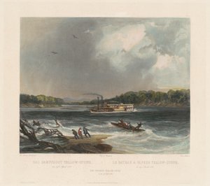 Steamer Keltainen kivi tekijältä Lucas Weber after Karl Bodmer