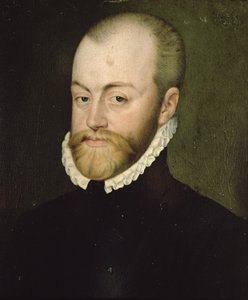 Espanjan kuninkaan Philip II:n (1527-1598) muotokuva (öljy kankaalle)