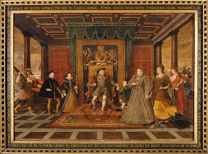 "Henry VIII:n perhe: Allegoria Tudor-perinnöstä", 1572