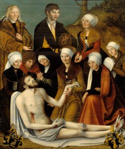 The Lamentation, n. 1520-1550 tekijältä Lucas studio of Cranach