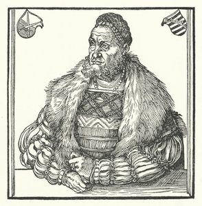 Frederick III, Saksin vaaliruhtinas (kaiverrus) tekijältä Lucas the Elder (after) Cranach