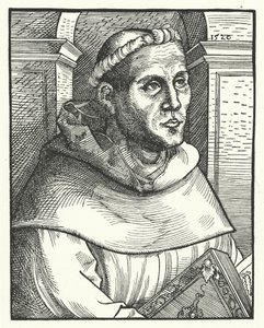 Martti Luther augustinolaismunkina (kaiverrus)