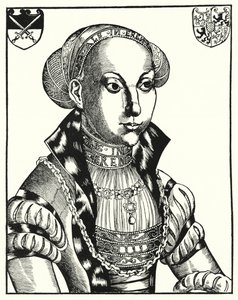 Sybille of Cleves, John Frederick I:n puoliso, Saksin vaaliruhtinas (kaiverrus)