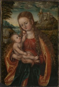 Neitsyt ja lapsi, n. 1518 (öljy puulle)