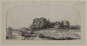 Maisema heinänavetta ja lammaslauma tekijältä Lucas the Elder Cranach
