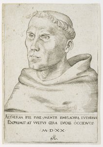 Martin Luther, Rintakuva kolmen neljänneksen näkökulmasta tekijältä Lucas the Elder Cranach