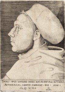Lucas Cranach vanhin Martti Luther augustinolaisnaisena 1521 tekijältä Lucas the Elder Cranach