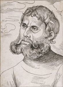 Martti Lutherin muotokuva "Junker Jorgina" - Lucas Cranach vanhin - 1522 tekijältä Lucas the Elder Cranach