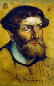 Lucas Cranach Vanhin (1472-1553) Pommerin herttua Filip I:n muotokuva, piirustus tekijältä Lucas the Elder Cranach