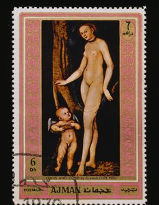 Postimerkki Kuuluisia maalauksia (Nudes) sarja