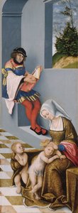 Pyhä sukulaisuus (ns. Torgaun alttaritaulu) oikea paneeli tekijältä Lucas the Elder Cranach