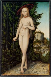 Venus debout dans un paysage - Venus seisoo maisemassa ... tekijältä Lucas the Elder Cranach