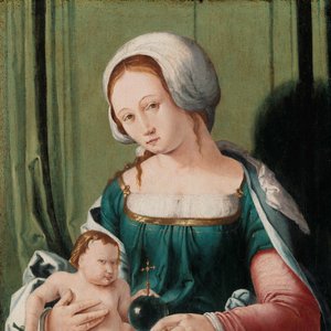 Neitsyt ja lapsi Madonna ja lapsi tekijältä Lucas van Leyden (attributed to)