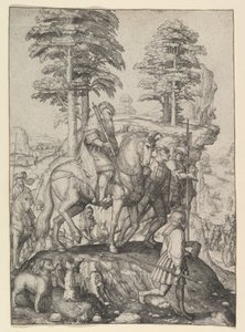 Abigail ennen Daavidia, n. 1507. tekijältä Lucas van Leyden
