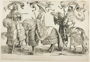 Ahas, Hiskia, Manasses, levy neljä, Israelin kahdestatoista kuninkaasta tekijältä Lucas van Leyden