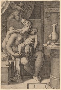 Caritas (hyväntekeväisyys) tekijältä Lucas van Leyden