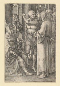 Kristus ennen Hannasta, 1521. tekijältä Lucas van Leyden