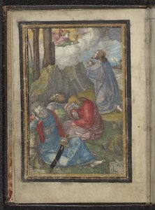 Kristus Getsemanen pihassa Passion of Christ (sarjan nimi) tekijältä Lucas van Leyden