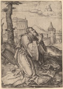 David rukoilee tekijältä Lucas van Leyden