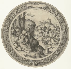 Ristin kantaminen The Round Passion (sarjan nimi) tekijältä Lucas van Leyden
