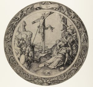 Ristiinnaulitseminen The Round Passion (sarjan nimi) tekijältä Lucas van Leyden