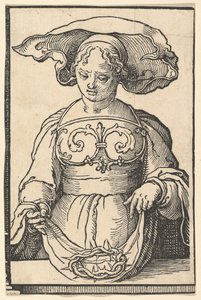 Delphic Sibyl, sarjasta Sibyls, n. 1530. tekijältä Lucas van Leyden