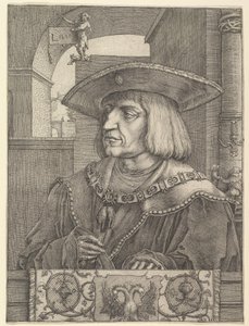 Keisari Maximilian I, 1520. tekijältä Lucas van Leyden