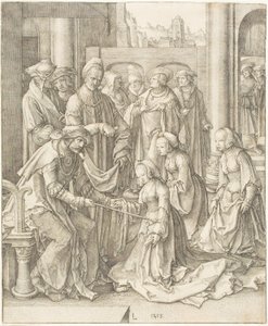 Esther ennen Ahasverusta tekijältä Lucas van Leyden