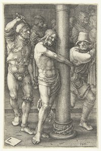 Kristuksen vitsaus The Little Passion (sarjan nimi) tekijältä Lucas van Leyden
