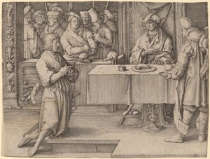 Joosef tulkitsee faraon unia tekijältä Lucas van Leyden