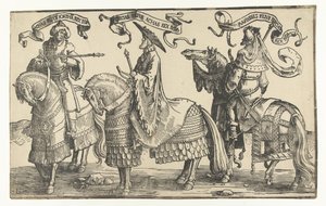 Kuninkaat Ahas, Hiskia ja Manasse Israelin kaksitoista kuningasta (sarjan nimi) tekijältä Lucas van Leyden