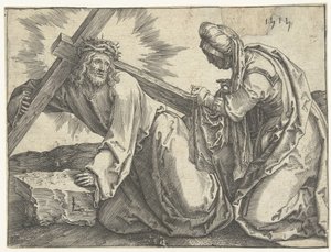 Ristin kantaminen tekijältä Lucas van Leyden