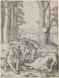 Mahomet ja munkki Sergius tekijältä Lucas van Leyden