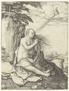 Maria Magdaleena erämaassa tekijältä Lucas van Leyden