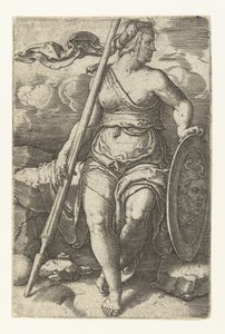 Pallas Athene tekijältä Lucas van Leyden
