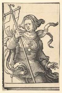 Phrygian Sibyl, sarjasta Sibyls, n. 1530. tekijältä Lucas van Leyden