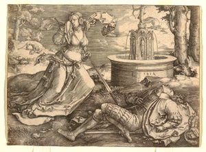 Pyramus ja Thisbe tekijältä Lucas van Leyden
