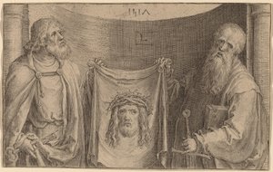 Pyhät Pietari ja Paavali Vernikkelin kanssa tekijältä Lucas van Leyden
