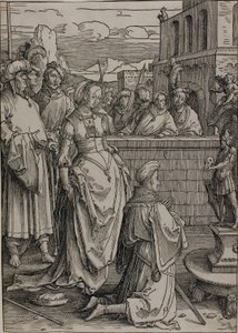 Salomonin epäjumalanpalvelus tekijältä Lucas van Leyden
