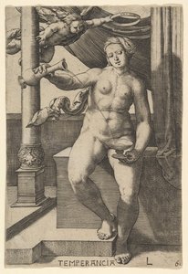 Temperance Temperancia, 1530. tekijältä Lucas van Leyden