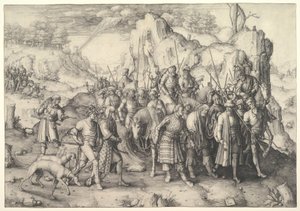 Pyhän Paavalin kääntymys, 1509. tekijältä Lucas van Leyden