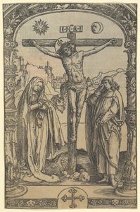 Utrechtin messaalissa käytetty ristiinnaulitseminen, Leiden, 1514, n. 1512 tekijältä Lucas van Leyden