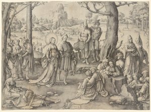 Pyhän Maria Magdaleenan tanssi tekijältä Lucas van Leyden