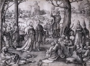 Pyhän Maria Magdaleenan tanssi tekijältä Lucas van Leyden
