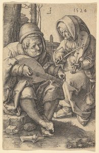 Muusikot, 1524. tekijältä Lucas van Leyden