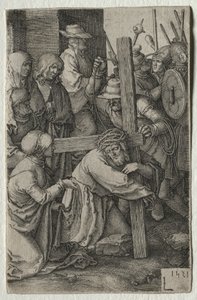 Passion: Kristus kantaa ristiä, 1521. tekijältä Lucas van Leyden