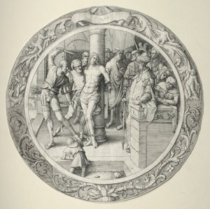 Pyöreä intohimo: Liputus, 1509. tekijältä Lucas van Leyden