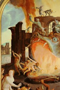 Helvetin suu ahmii kadotettuja (öljy puulle) tekijältä Lucas van Leyden