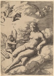 Venus ja Cupid tekijältä Lucas van Leyden