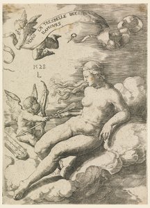 Venus ja Cupid tekijältä Lucas van Leyden